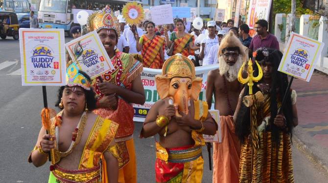 ഉല്ലാസ കൂട്ടായ്മയായി ബഡി വാക്ക്