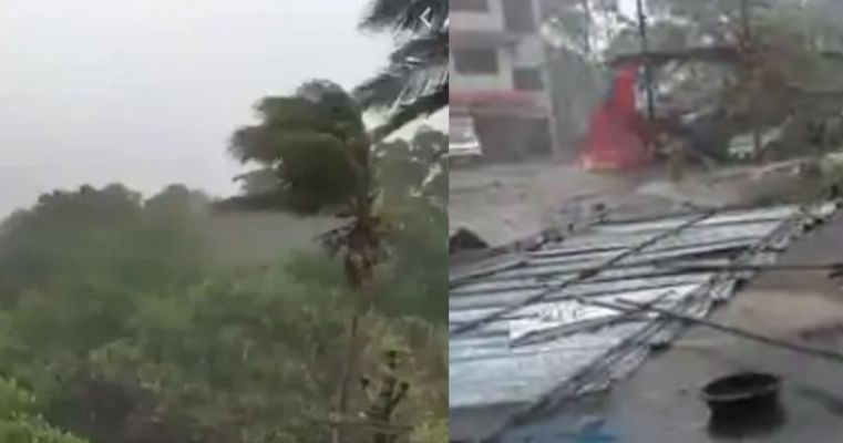 തീവ്രചുഴലിക്കാറ്റ് നിസര്‍ഗ തീരം തൊട്ടു; മുംബൈയില്‍ കനത്ത മഴയും കാറ്റും