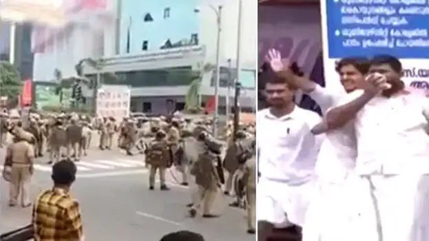 പട്ടത്ത് പി​എ​സ്‌​സി ഓ​ഫീ​സി​ന് മുന്നിലെ യൂ​ത്ത്കോ​ണ്‍​ഗ്ര​സ് സ​മ​ര​പ്പ​ന്ത​ലി​ലേ​ക്ക് ഡി​വൈ​എ​ഫ്‌ഐ മാര്‍ച്ച്‌; വ​ന്‍ സം​ഘ​ര്‍​ഷം