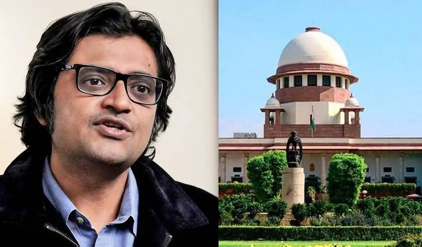 അര്‍ണബിന് ഇടക്കാല​ ജാമ്യം അനുവദിച്ച്‌​ സുപ്രീംകോടതി