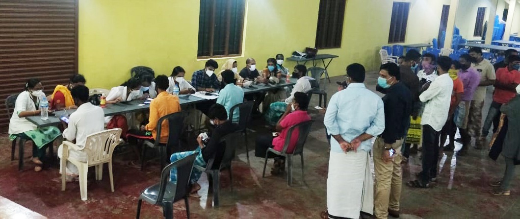 മെഗാ വാക്‌സിനേഷന്‍ ക്യാമ്പ്; 620 അതിഥി തൊഴിലാളികള്‍ക്ക് വാക്‌സിന്‍ നല്‍കി