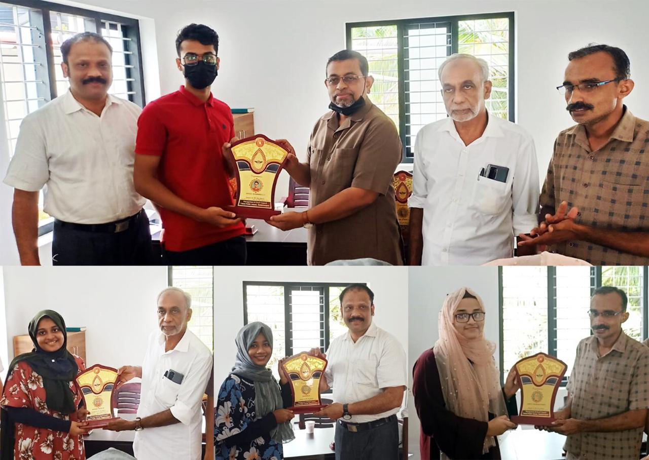 ടാലെന്റ്റ് പബ്ലിക് സ്കൂളിലെ പൂർവ്വ വിദ്യാർത്ഥികളെ ആദരിച്ചത് അവിസ്മരണീയ അനുഭവമായി.