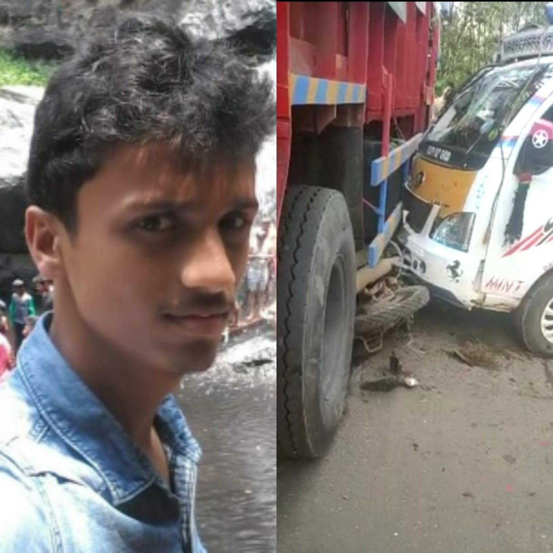 ലോറിക്കും ഗുഡ്സ് വാഹനത്തിനുമിടയിൽ കുടുങ്ങിയ ബൈക്ക് യാത്രികൻ മരിച്ചു