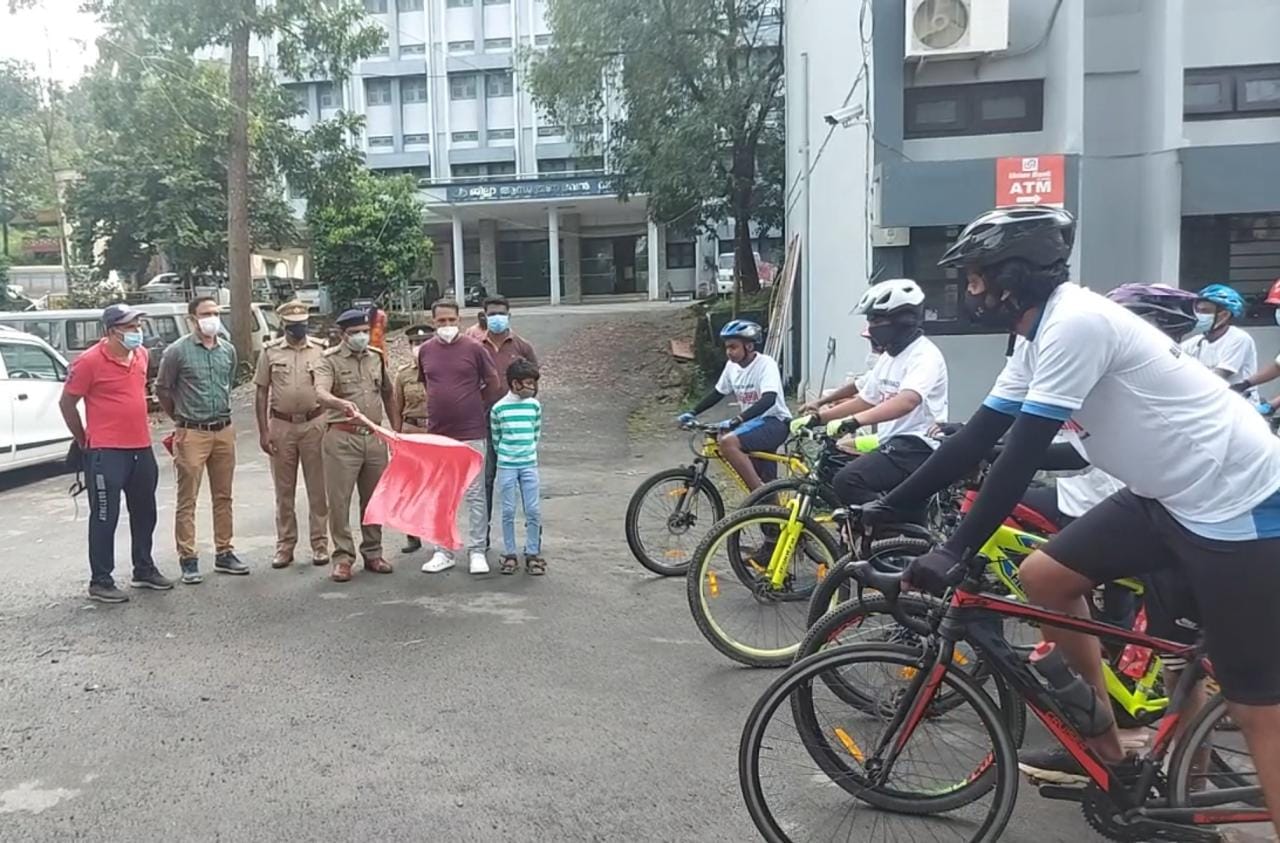 ലഹരി വിരുദ്ധ സൈക്കിൾ റാലി നടത്തി