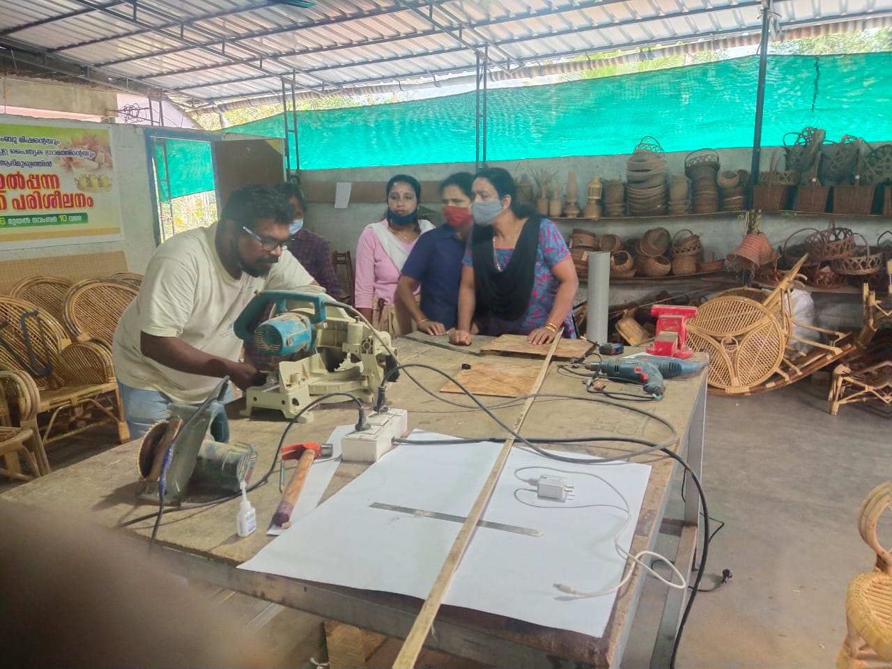 മുളയുത്പ്പന്ന നിർമ്മാണ പരിശീലനം