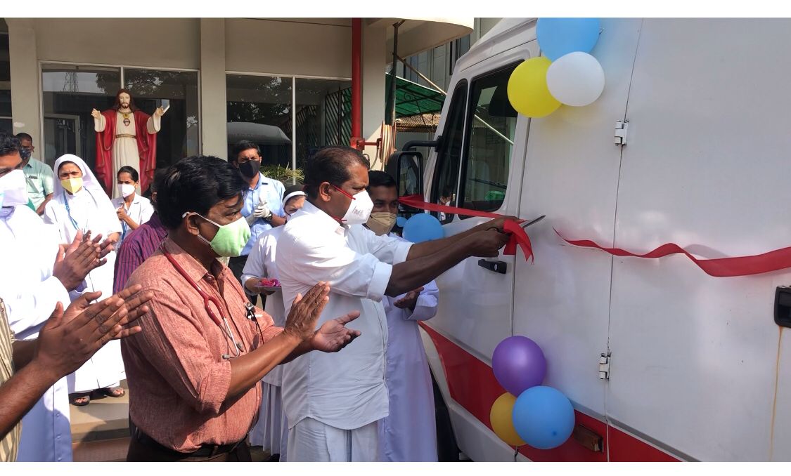 സെൻ്റ്‌ ജോസഫ്സ് മിഷൻ ഹോസ്പിറ്റലിൽ മൊബൈൽ ആർ.ടി.പി.സി.ആർ.ലാബ് ഉദ്ഘാടനം ചെയ്തു;റിസൽട്ടുകൾ ഇനി ആറു മണിക്കൂറുകൾക്കകം