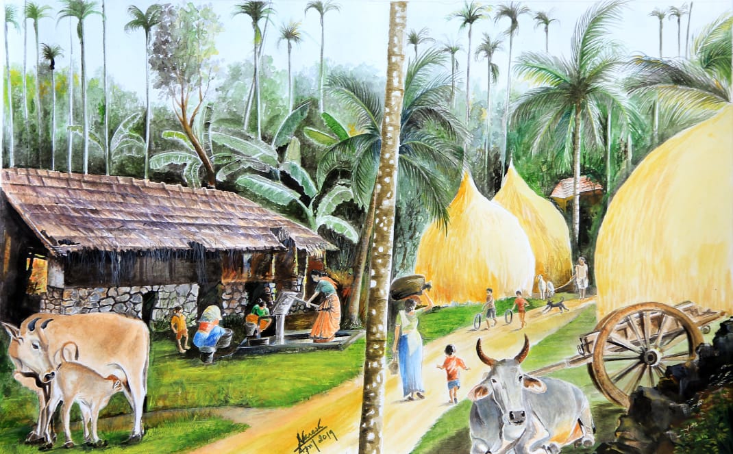 സ്വയം ചിന്തകളെ ക്യാൻവാസിലാക്കി ഡോ.നരേഷ്; പ്രദർശനം 18 മുതൽ മാനന്തവാടിയിൽ
