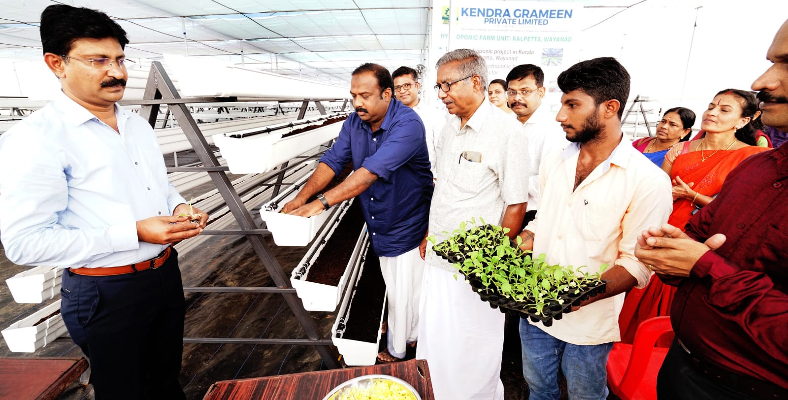 കേരളത്തിലെ ഏറ്റവും വലിയ ഹൈഡ്രോപോണിക്‌സ് ഫാം പ്രൊജക്റ്റിന് വയനാട്ടില്‍ തുടക്കമായി