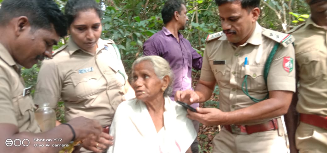 വനത്തിനുള്ളില് കാണാതായ വയോധികയെ കണ്ടെത്തി