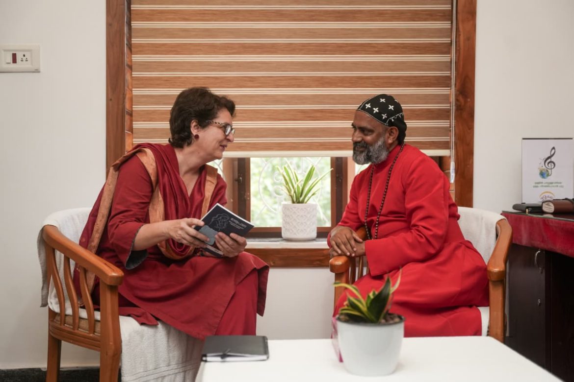 യാക്കോബായ സുറിയാനി സഭ മെത്രാപോലിത്തയെ സന്ദർശിച്ച് പ്രിയങ്ക ഗാന്ധി എം.പി