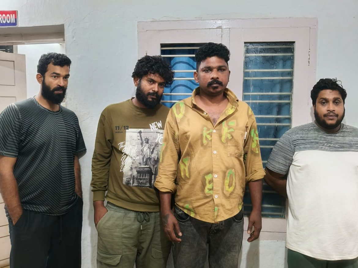 റിസോർട്ടിൽ അതിക്രമിച്ചു കയറി മർദനം:നാല് യുവാക്കൾ അറസ്റ്റിൽ