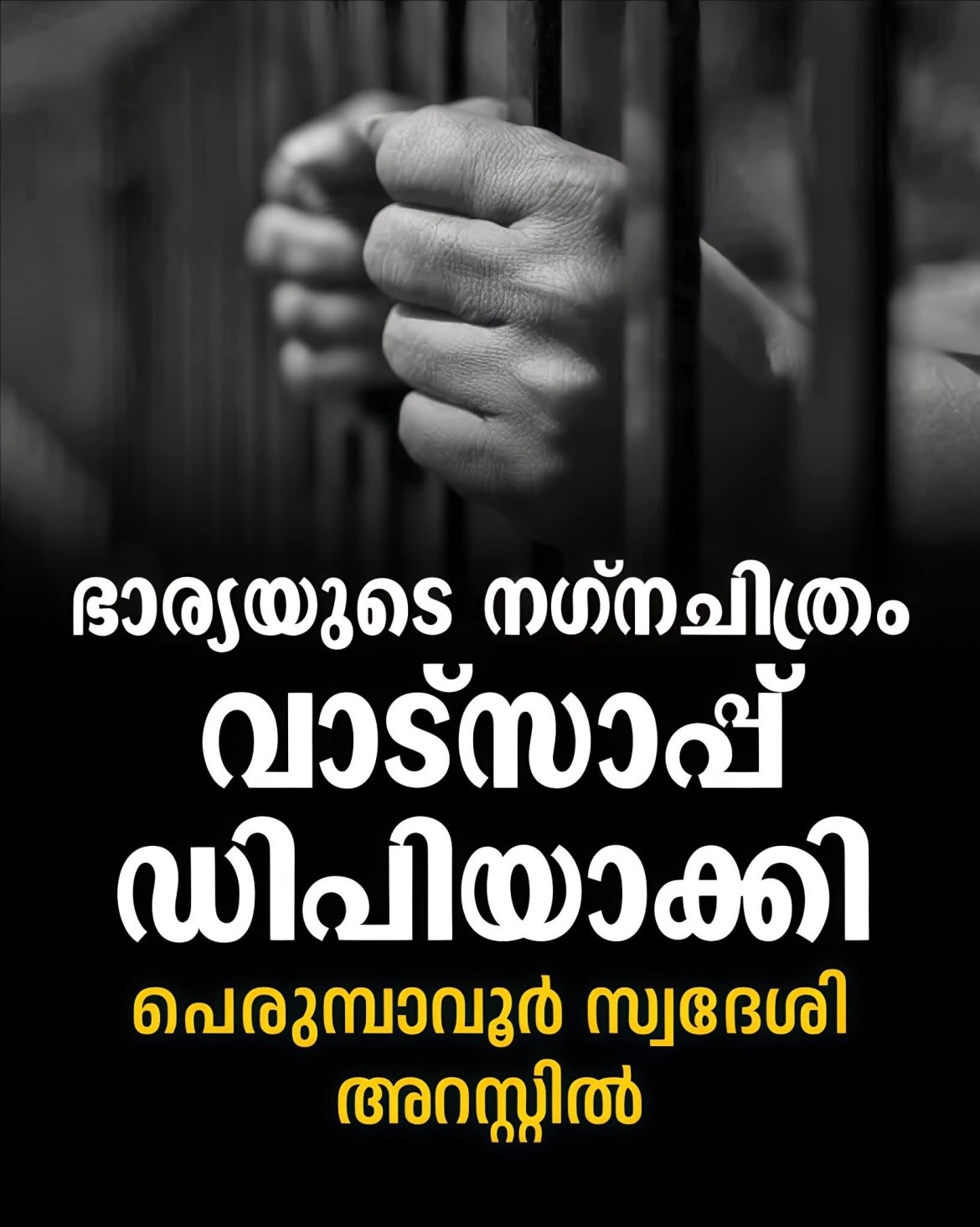 ഭാര്യയോട് വൈരാഗ്യം,നഗ്നചിത്രം വാട്സാപ്പ് ഡിപിയാക്കി;അറസ്റ്റ്