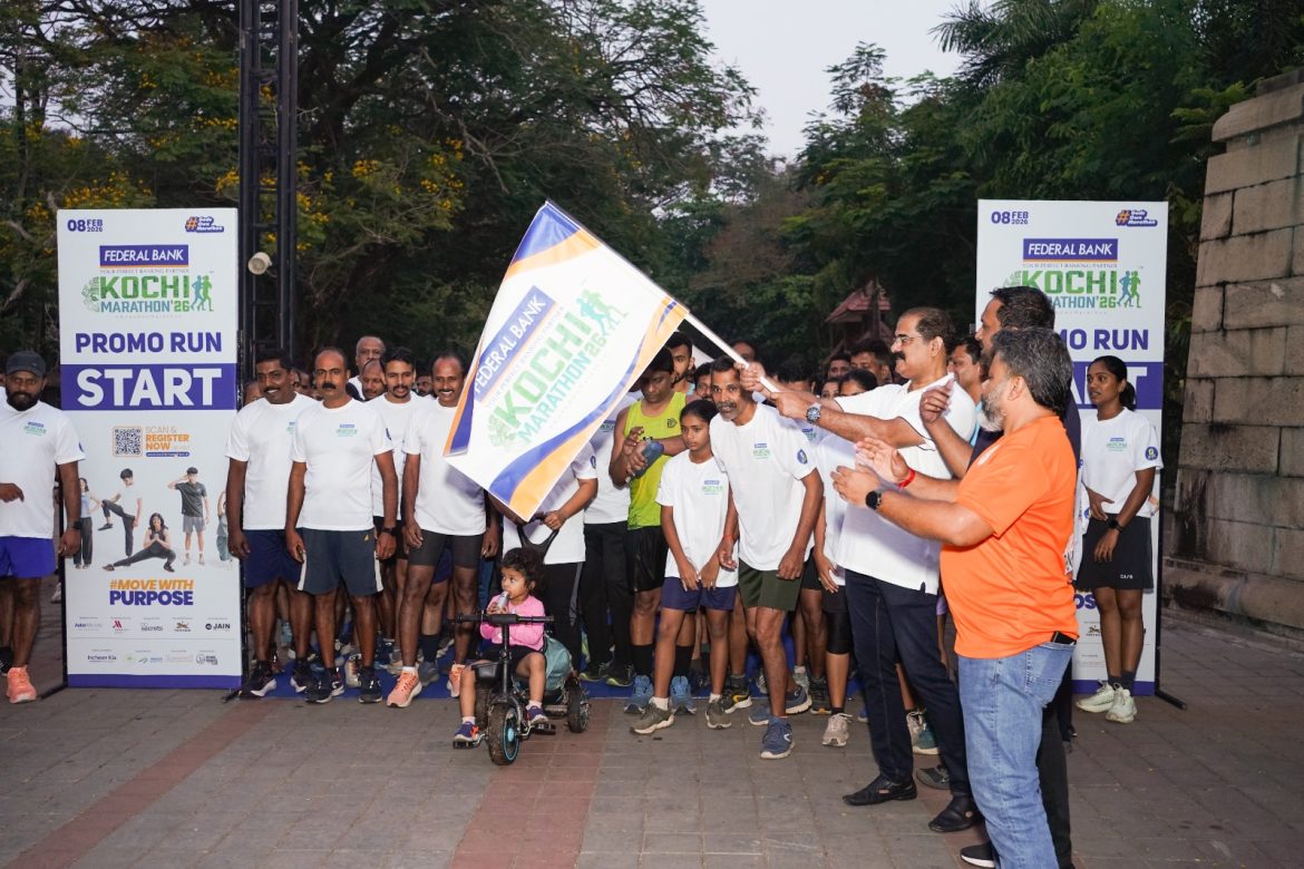 നാലാമത് ഫെഡറൽ ബാങ്ക് കൊച്ചി മാരത്തൺ: നഗരത്തെ ആവേശത്തിലാക്കി പ്രൊമോ റൺ