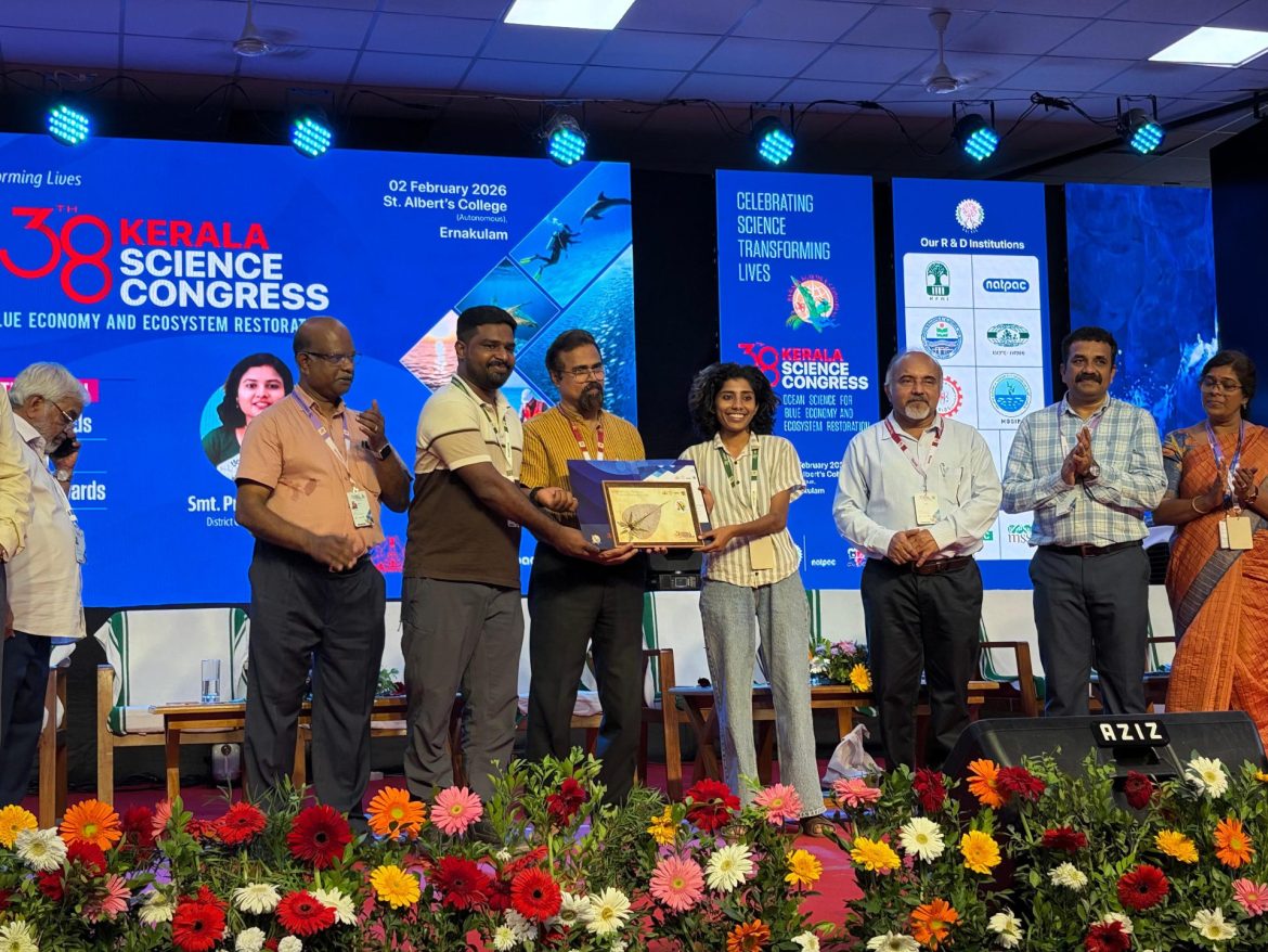 കേരള സയൻസ് കോൺഗ്രസ്സിൽ അഭിമാന നേട്ടവുമായി ഹ്യും സെന്റർ