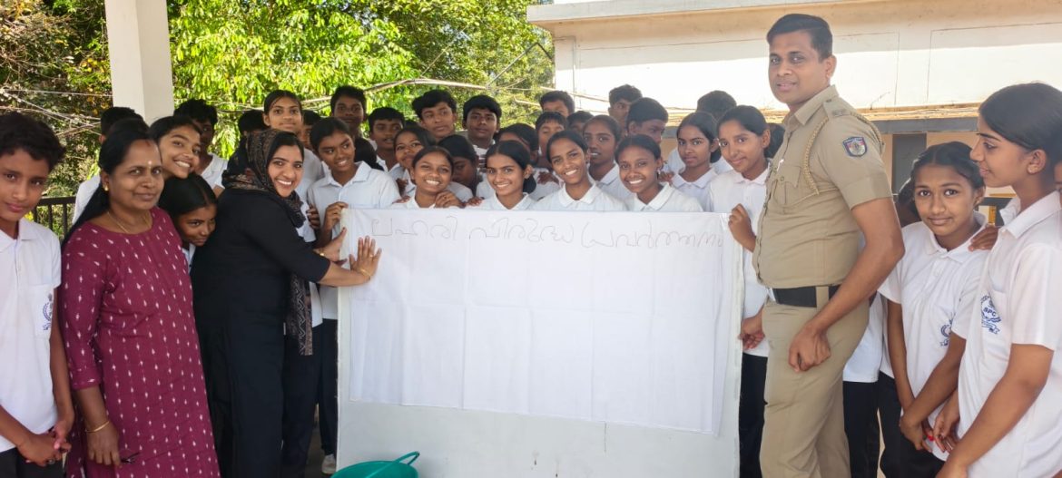 ലഹരിക്കെതിരെ ‘കയ്യൊപ്പ്’ ചാർത്തി പനമരം സ്കൂളിലെ എസ്.പി.സി കേഡറ്റുകൾ