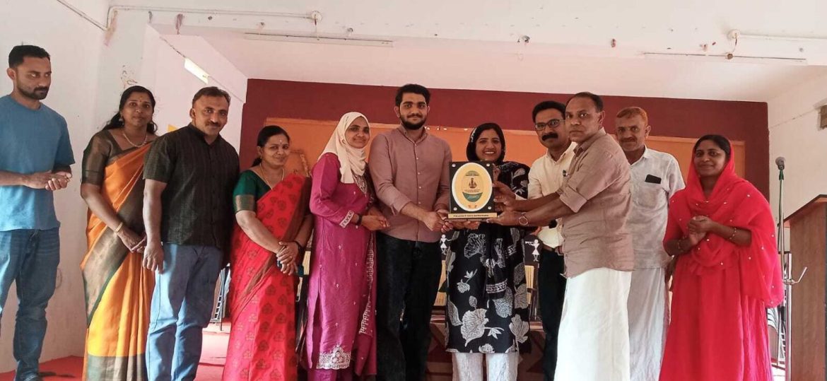 ഡോക്ടർ ഷഫീക്കിനെ ആദരിച്ചു