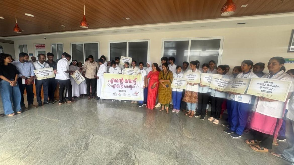 തെരഞ്ഞെടുപ്പ് ബോധവത്കരണം:ആശുപത്രി സന്ദര്‍ശിച്ചു