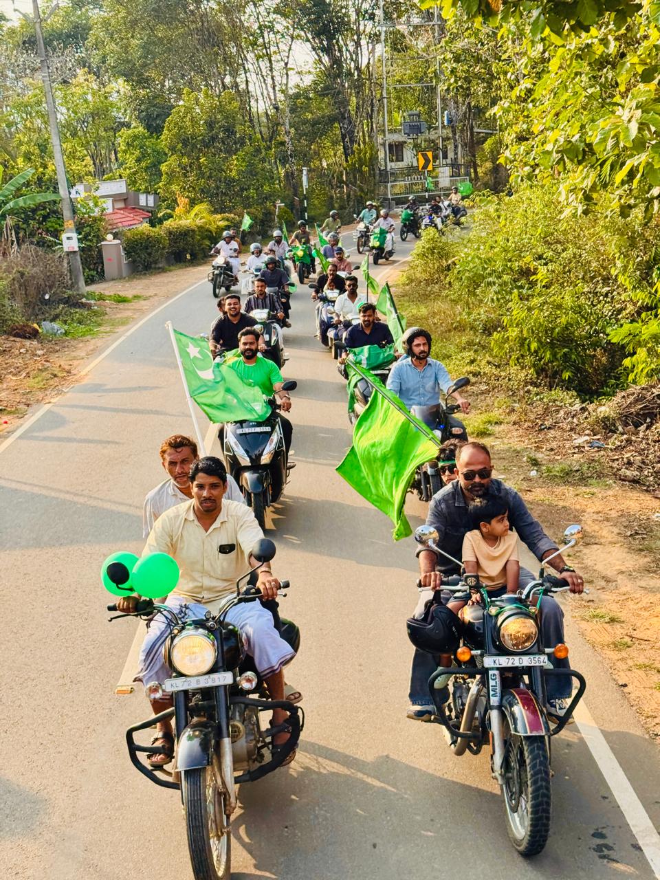വെള്ളമുണ്ട പഞ്ചായത്ത് യൂത്ത് ലീഗ് കമ്മറ്റി ബൈക്ക് റാലി സംഘടിപ്പിച്ചു