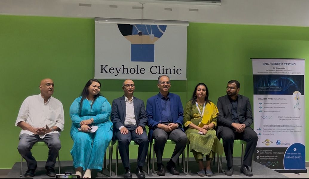 ഡി.എൻ.എ ടെസ്റ്റിലൂടെ ആരോഗ്യപ്രശ്നങ്ങൾ മുൻകൂട്ടി അറിയാം;കൊച്ചി കീഹോൾ ക്ലിനിക്കിൽ അത്യാധുനിക ജെനറ്റിക് ടെസ്റ്റിംഗ് സേവനങ്ങൾ ആരംഭിച്ചു