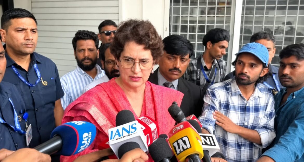 ജനങ്ങളുടെ ആവാസകേന്ദ്രങ്ങളും ജീവനോപാധികളും സംരക്ഷിക്കും:പ്രിയങ്ക ഗാന്ധി എം.പി