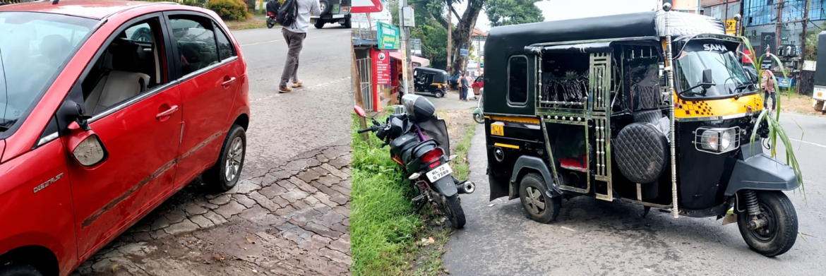 സുൽത്താൻ ബത്തേരിയിൽ വാഹനങ്ങൾ കൂട്ടിയിടിച്ച് 5 പേർക്ക് പരിക്ക്